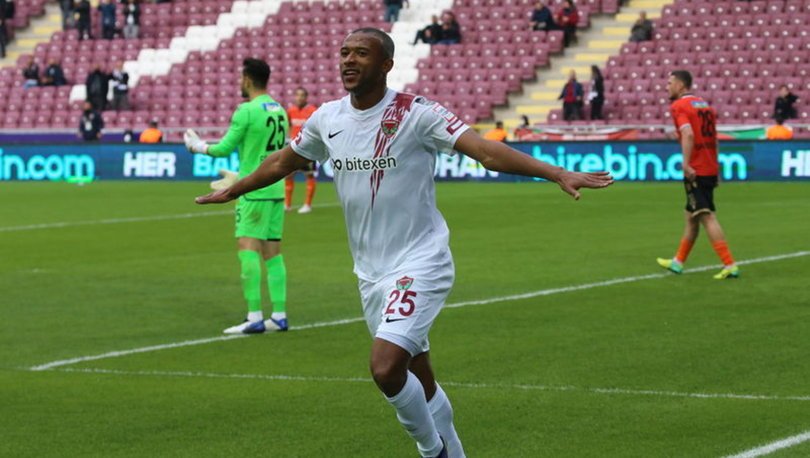 Hataysporlu El Kaabi'nin gol sevinci