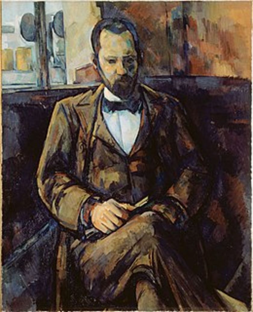 Cezanne'nin çizdiği  Vollard portresi.