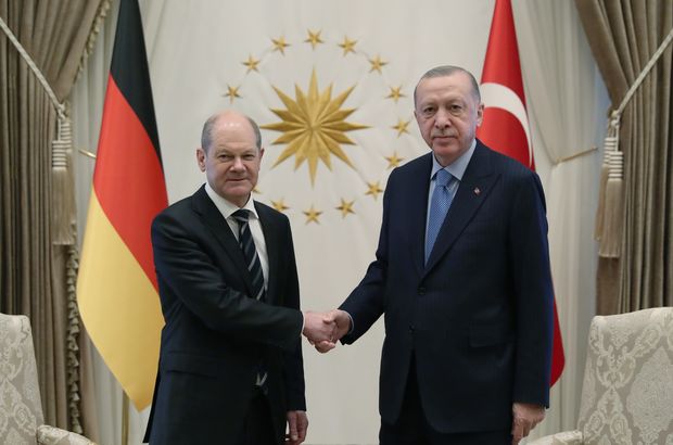 Cumhurbaşkanı Erdoğan ve Alman Şansölye'den açıklamalar