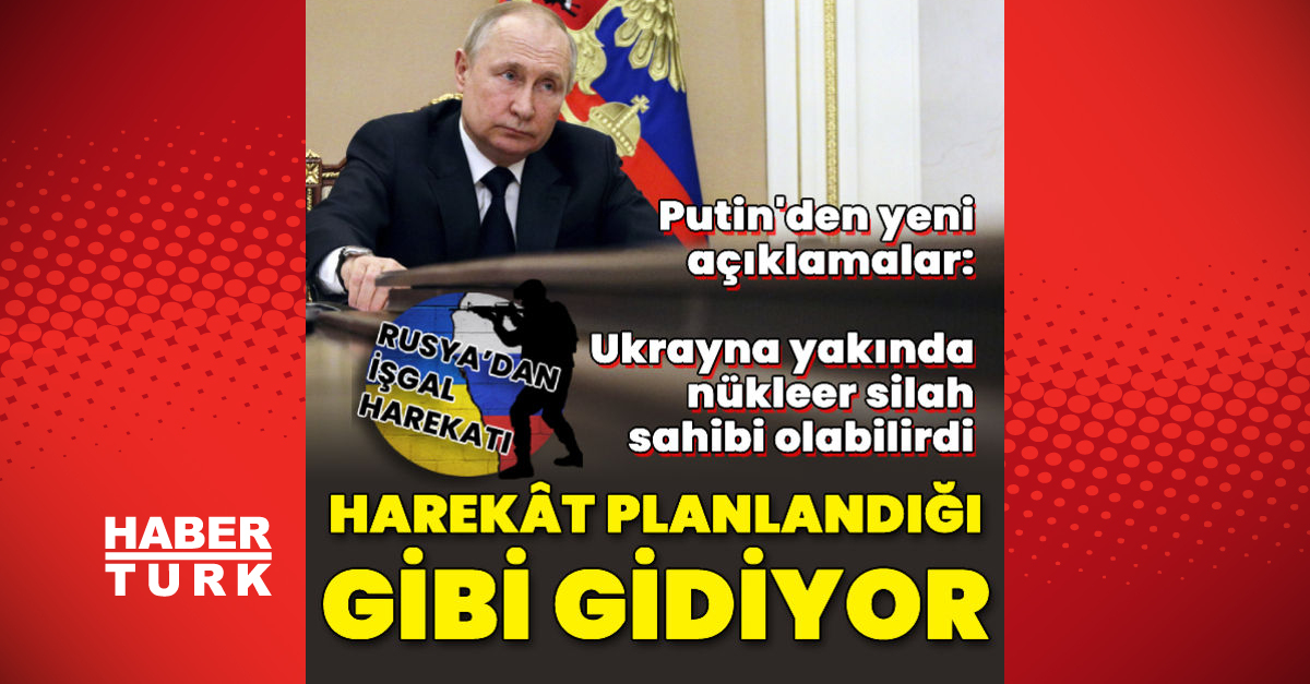 SON DAKİKA Rusya Devlet Başkanı Putin den Ukrayna açıklaması Askeri