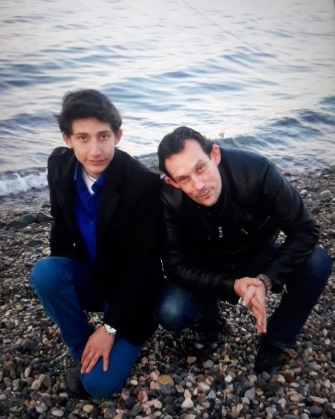Emirhan Şirinel (21) ve babası Erkan Şirinel (45)