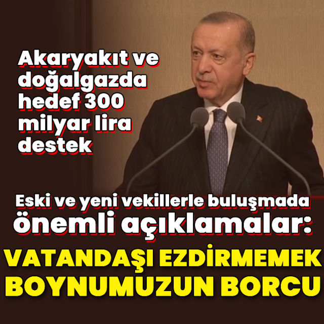 Cumhurbaşkanı Erdoğandan açıklamalar