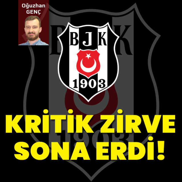 Beşiktaşta kritik zirve sona erdi