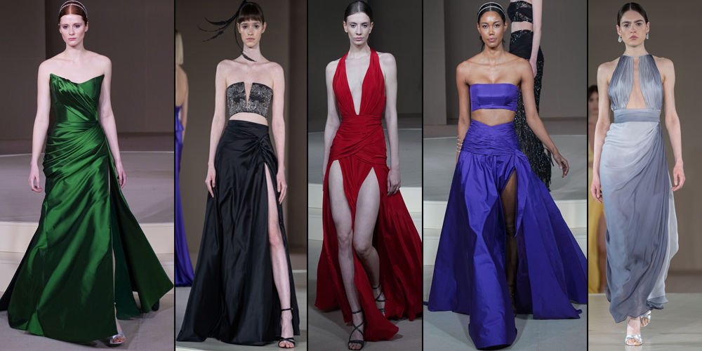 Renkli tasarımlar podyumda...