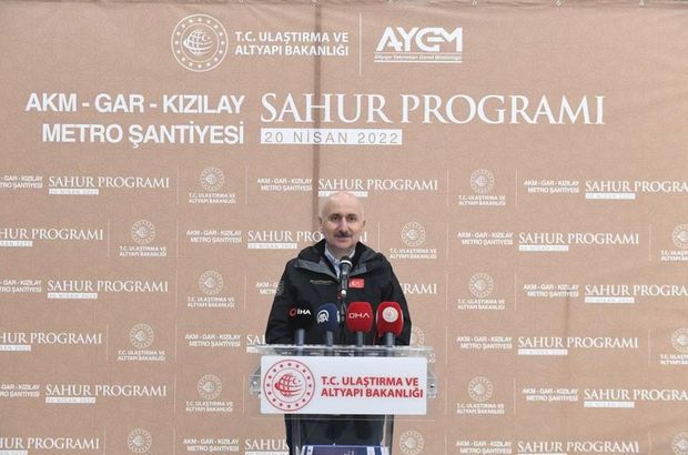 Karaismailoğlu'ndan 'AKM-Gar-Kızılay Metrosu' açıklaması