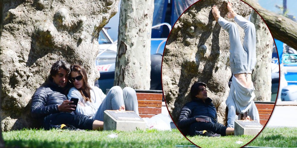 Parkta yogalı aşk!