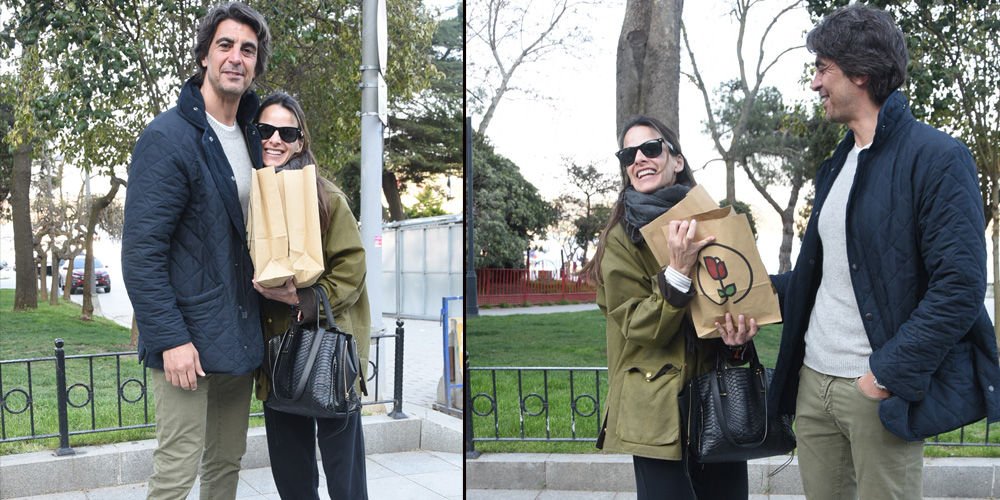 Parkta romantik anlar...