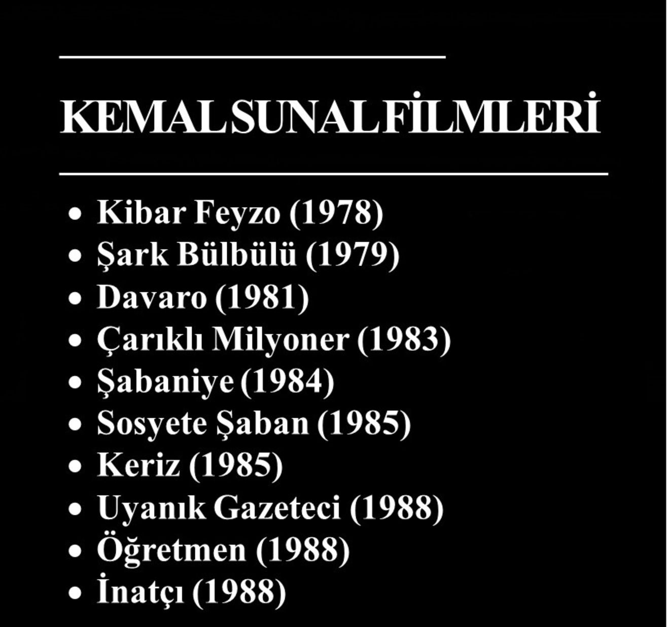 1973'te 'Canım Kardeşim'in setinde tanışan İhsan Y&uuml;ce ile Kemal Sunal bir&ccedil;ok filmde birlikte rol aldı. Sunal, sonraki yıllarda Y&uuml;ce'nin senaryoları i&ccedil;in kamera karşısına ge&ccedil;ti. 