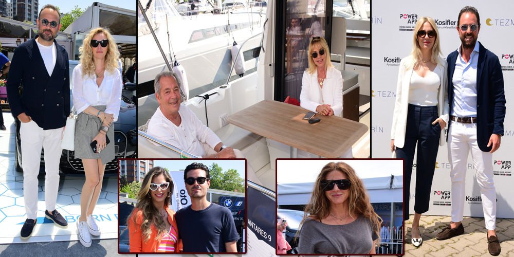 Tekne ve araba tutkunları bir arada...