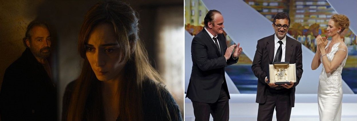 Nuri Bilge Ceylan, ödülünü Uma Thurman ve Quentin Tarantino'nun elinden aldı.