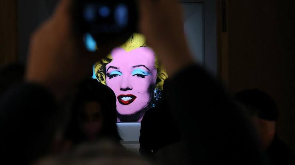 Andy Warhol 'Shot Sage Blue Marilyn'