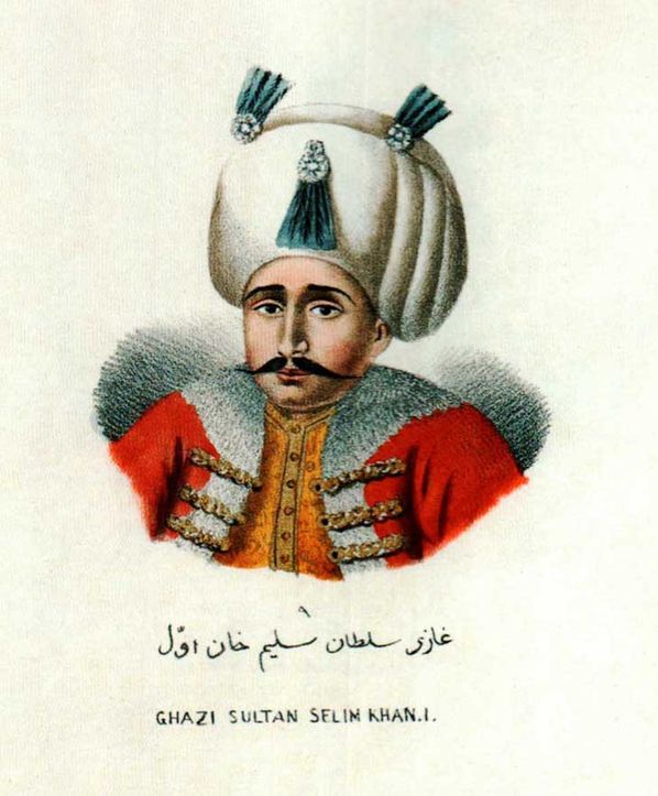 Tatikyan’ın yayınladığı padişah albümünden Yavuz Sultan Selim.
