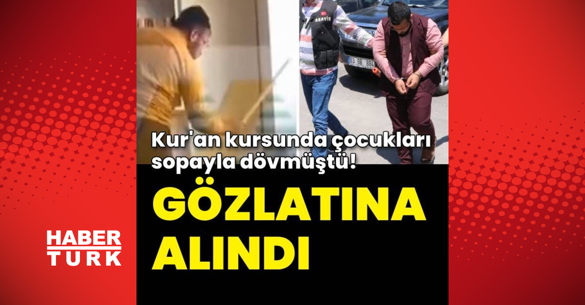 Şanlıurfa�da Kur�an kursunda çocukları döven eğitmene gözaltı