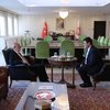 Karamollaoğlu'ndan DP Genel Başkanı Uysal'a ziyaret