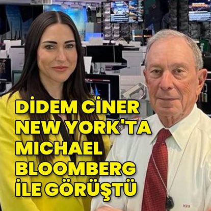 Didem Ciner, New York'ta Michael Bloomberg ile görüştü
