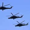 Atak helikopterleri Bakü semalarında