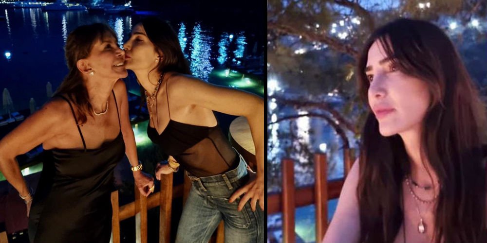 Anne-kız tatilde...