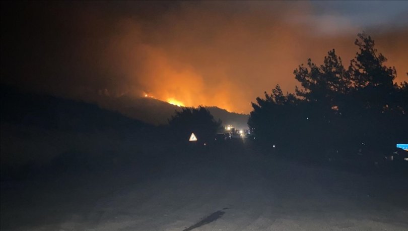KKTC'deki orman yangını: Ekiplerin müdahalesi sürüyor