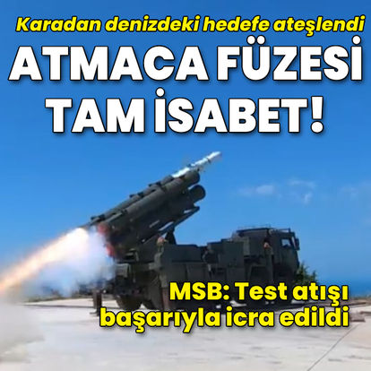 Son dakika: Karadeniz'de test edilen Atmaca füzesi hedefi başarıyla vurdu! - Güncel Haberler