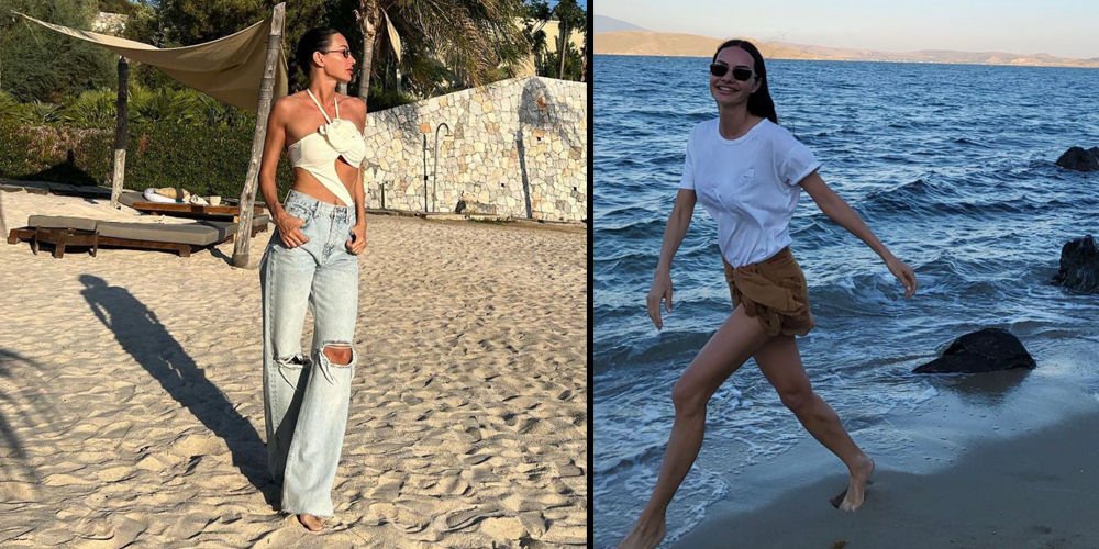 Özilhan'ın plaj tarzı!