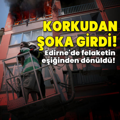 Son anda kurtarıldı... Son dakika: Edirne'de çıkan yangında felaketin eşiğinden dönüldü! - Güncel haberler