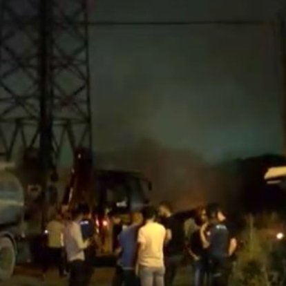 Ankara'da palet fabrikasında yangın