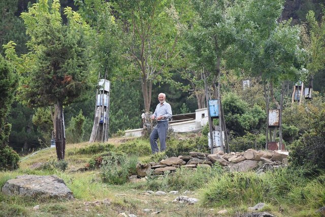 Boş araziydi... 15 yılda cennete çevirdi