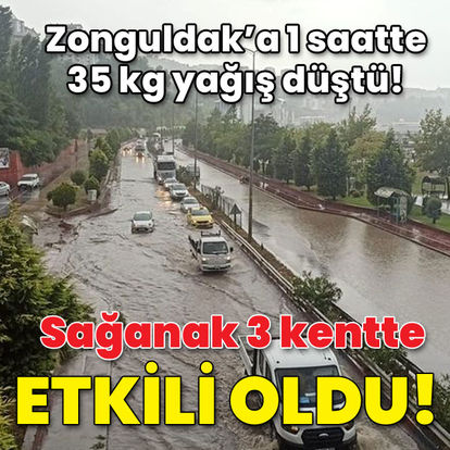 Zonguldak, Kocaeli ve Sakarya'da sağanak etkili oluyor!