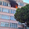5 katlı binada korkutan yangın
