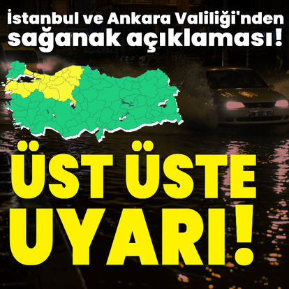 İstanbul ve birçok kent için sağanak uyarısı!