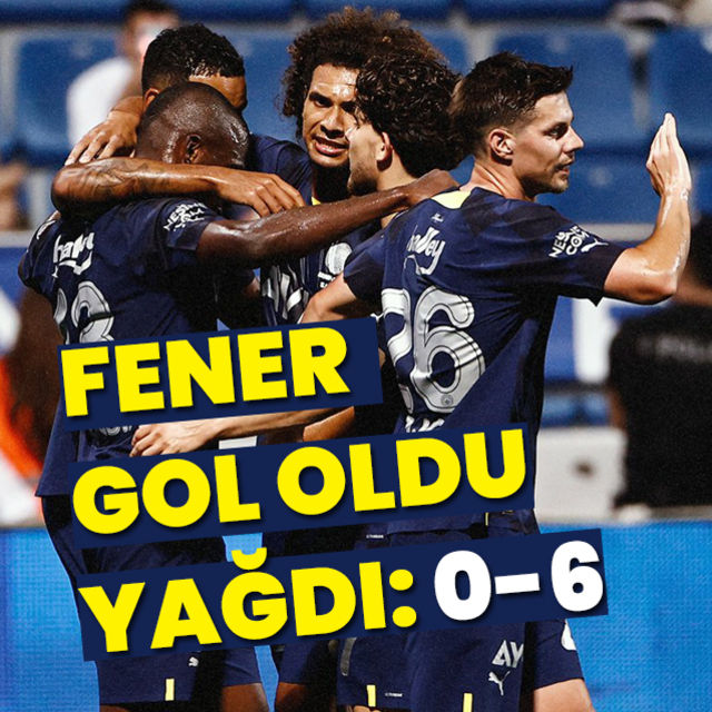 Fenerbahçeden 6 gollü zafer