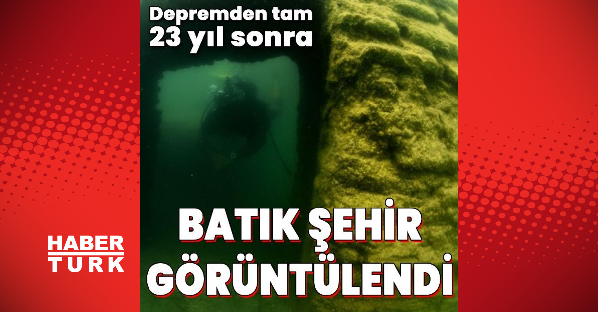 Marmara Depreminde Gölcük’te oluşan “batık şehir” görüntülendi
