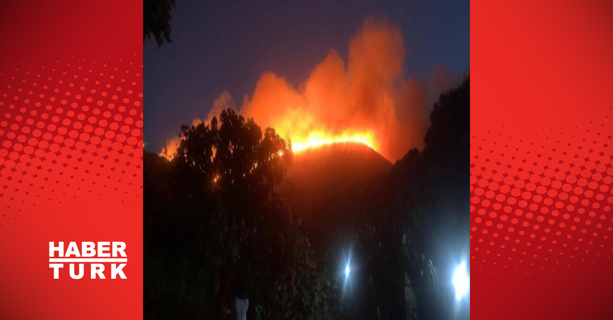 Incendio boschivo sulla famosa isola italiana di Pantelleria