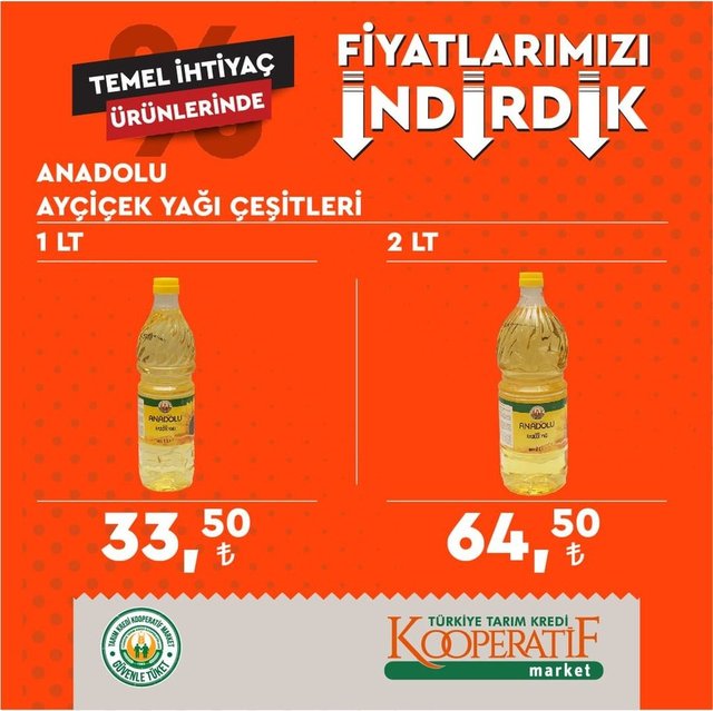 Tarım Kredi Market indirimli ürünler kataloğu listesi: Ağustos 2022 Tarım Kredi Kooperatif Marketlerinde neler ve hangi ürünler indirime girdi?