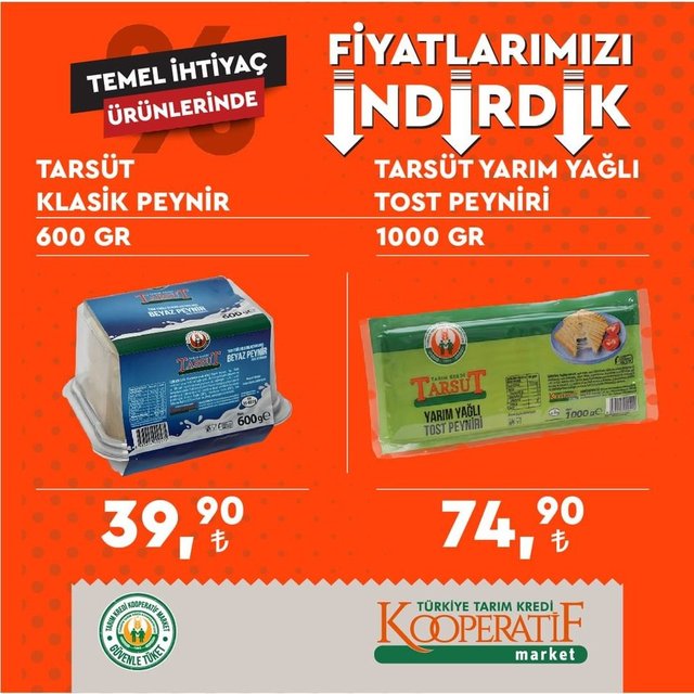 Tarım Kredi Market indirimli ürünler kataloğu listesi: Ağustos 2022 Tarım Kredi Kooperatif Marketlerinde neler ve hangi ürünler indirime girdi?