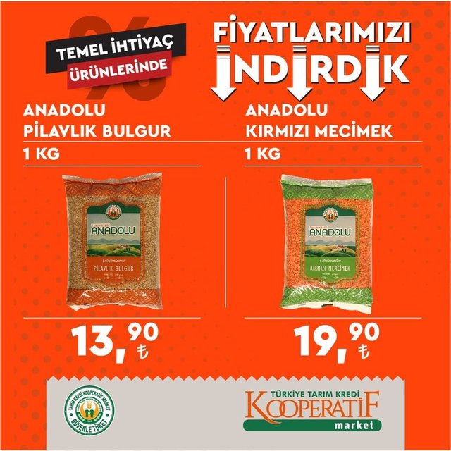 Tarım Kredi Market indirimli ürünler kataloğu listesi: Ağustos 2022 Tarım Kredi Kooperatif Marketlerinde neler ve hangi ürünler indirime girdi?