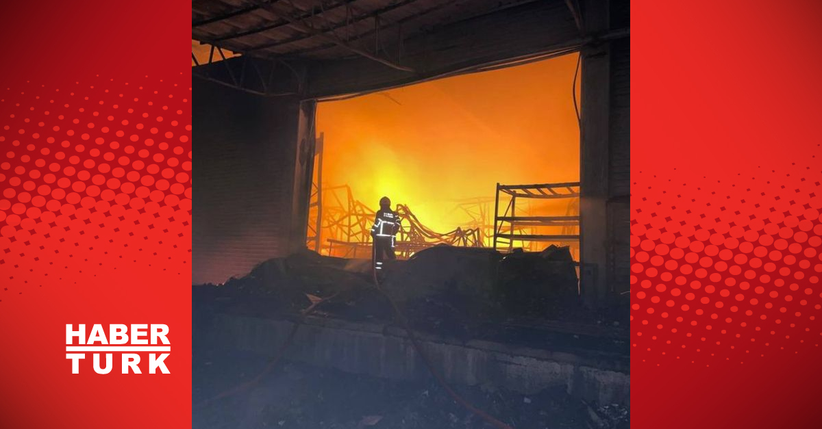 Gıda ve kozmetik fabrikasında korkutan yangın