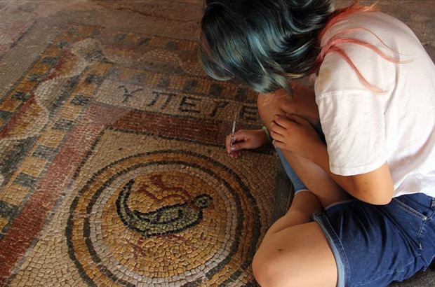 1600 yıllık mozaikler sergilenmeye hazır