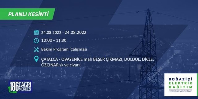 BEDAŞ duyurdu! İstanbul'da büyük elektrik kesintisi: 12 ilçede 8 saate varan kesinti olacak! İşte, elektriğin kesileceği ilçeler ve mahalleler