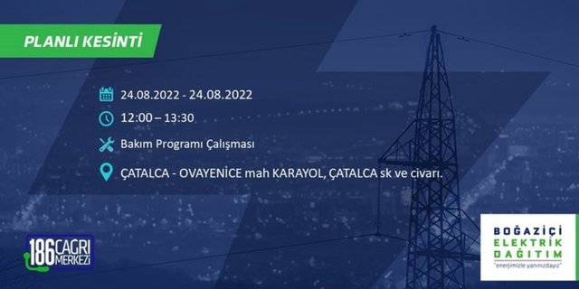 BEDAŞ duyurdu! İstanbul'da büyük elektrik kesintisi: 12 ilçede 8 saate varan kesinti olacak! İşte, elektriğin kesileceği ilçeler ve mahalleler