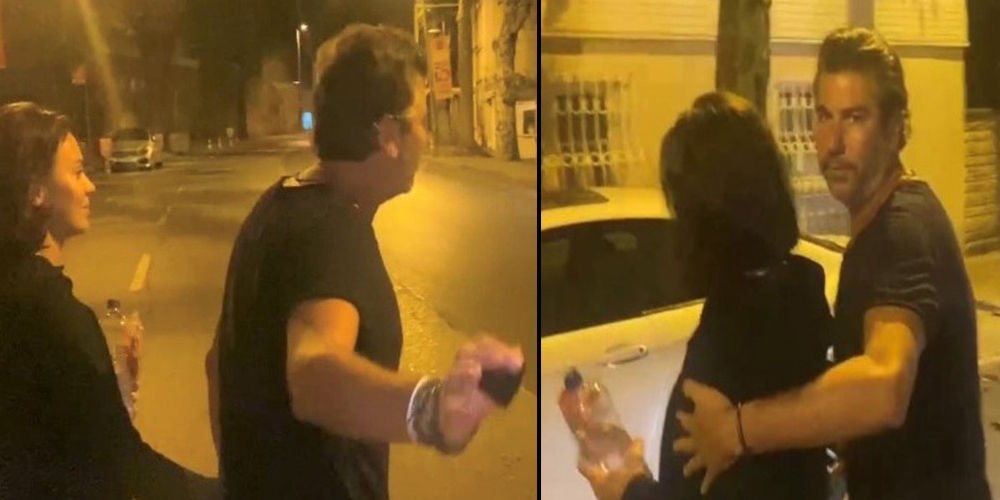 Aşıkların akşam yürüyüşü!