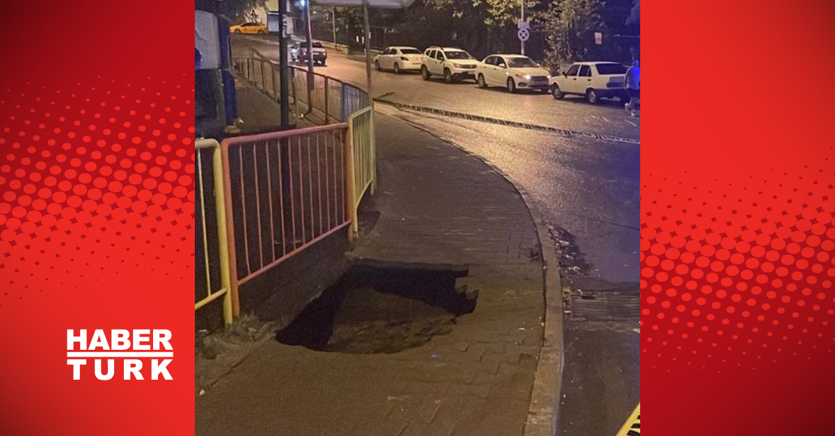 Zonguldak’ta kaldırım çöktü: 2 kişi yaralandı