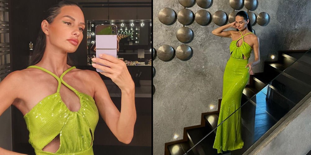 Özilhan, tarzıyla yine dikkat çekti!