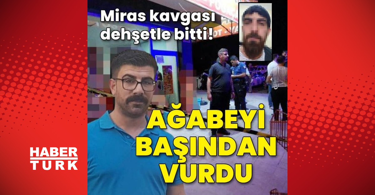 Miras yüzünden kardeşini başından vurdu!