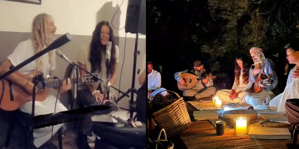 Dostlarıyla şarkılar söyledi!