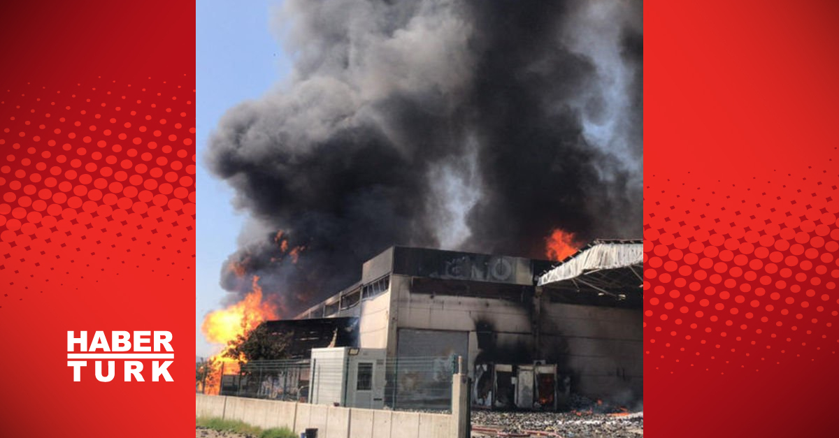 Torbalı’da kozmetik fabrikasında yangın