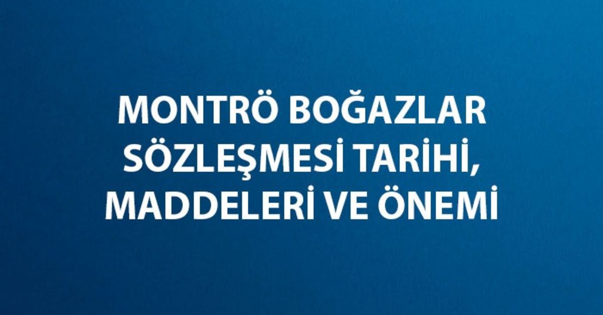 Montrö Boğazlar Sözleşmesi Hangi Devletler Arasında İmzalanmıştır?