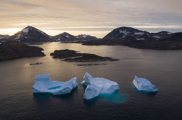 Grönland'ın rekor erime 
