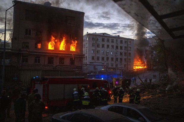 Kiev'de büyük bir patlama oldu