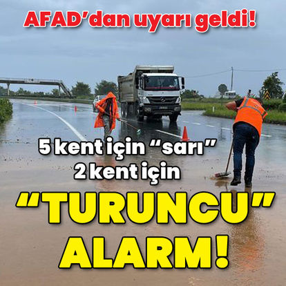 Hava durumu son dakika haberi: AFAD'dan uyarı geldi! Meteoroloji'den 5 kente sarı, 2 il için turuncu uyarı!